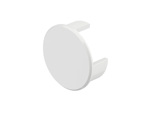 Pertura Melia Capuchon de raccordement mural aluminium blanc (123) Pack= 2 pièces Cache