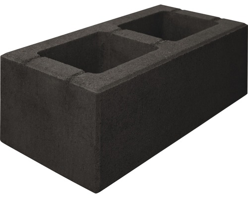 Pierre de construction iBrixx Modern basalte avec mica 45 x 22,5 x 16,5 cm