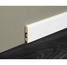 Sockelleiste aus Holz mit Dekorfolie zur Wandmontage