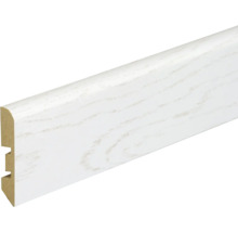 Fußleiste aus Holz mit weißer Oberfläche