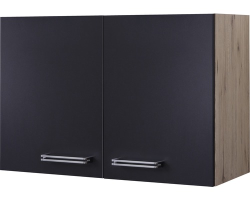 Flex Well Hängeschrank Santo BxTxH 80x32x55 cm anthrazit matt zerlegt Anschlag links rechts