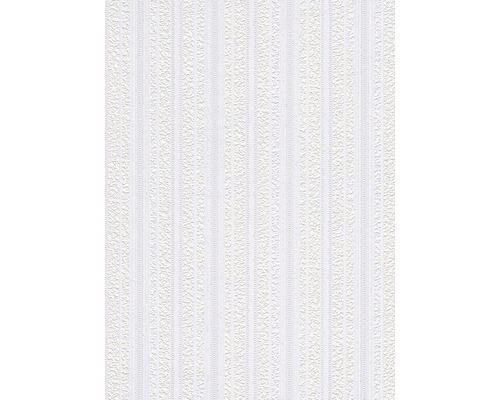 Papier peint mousse 83457 Rayures paillettes blanc Papier peint à rayures