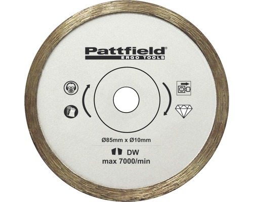 Mini lame de scie circulaire Pattfield Ø 85 mm carrelages