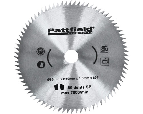 Mini lame de scie circulaire Pattfield Ø 85 mm universelle