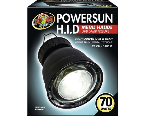 Culot de lampe Zoo Med Powersun H.I.D UVB Lamp Fixture 70 W