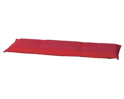 Galette d'assise pour banc de jardin Madison Panama 48 x 110cm coton-polyester 3 places rouge