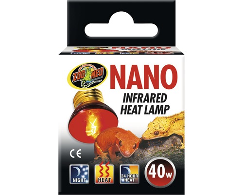 Spot halogène Zoo Med Nano Infrared Heat Lamp 40 W