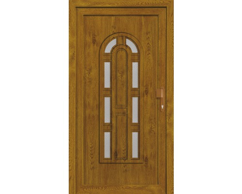 Porte en bois avec insertion de verre