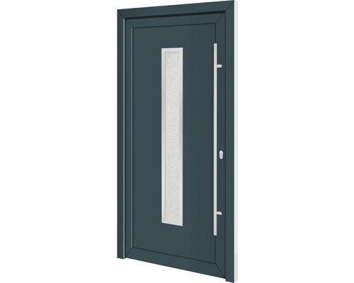 Porte multiusage en plastique Alabama II blanc/anthracite 2000 x 1000 mm droite Porte multiusage en plastique Alabama II blanc/anthracite 2000 x 1000 mm droite