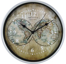 Horloge murale carte mondiale Ø 25 cm-thumb-0