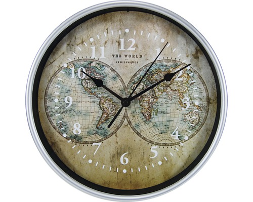 Horloge murale carte mondiale Ø 25 cm Horloge murale carte mondiale Ø 25 cm