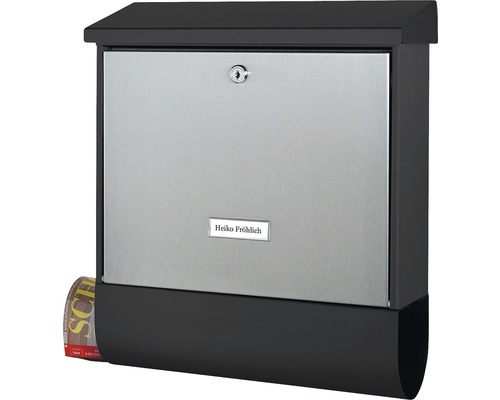 Boîte aux lettres avec compartiment à journaux