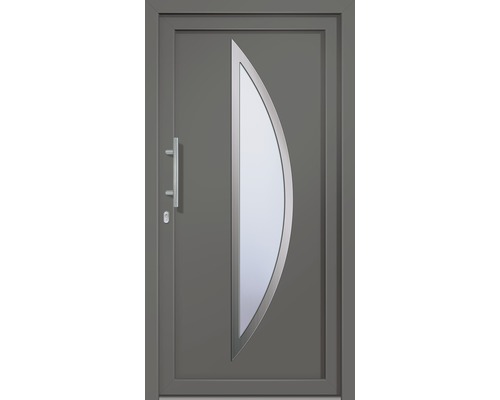 Porte d''entrée avec insert en verre