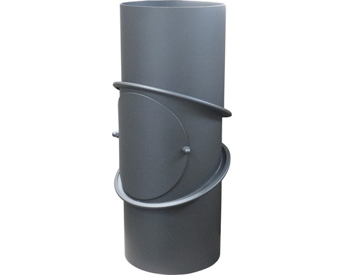 Grauer Fallrohrsammler zur Regenwassernutzung