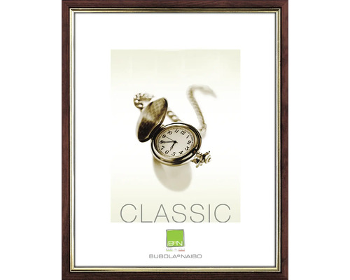 Cadre photo avec cadre en bois marron