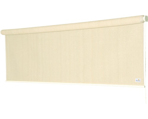 Beige Rollgardine für Fenster