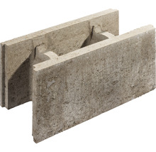 Betonschalungsstein grau 50 cm x 24 cm x 25 cm (Palette = 45 Vollsteine + 5 Endsteine)