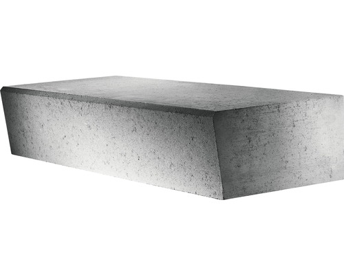 Bloc de marche creux en béton gris 50 x 32 x 16 cm