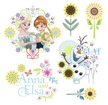 Sticker pour fenêtre Disney Frozen Flower 31 x 31 cm-thumb-0