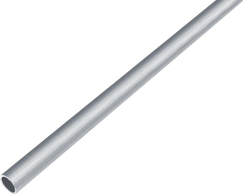 Tube rond alu design acier inoxydable clair Ø 10 mm, 2 m Tube métallique