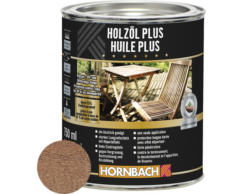 Huile pour bois HORNBACH Plus bangkirai 750 ml
