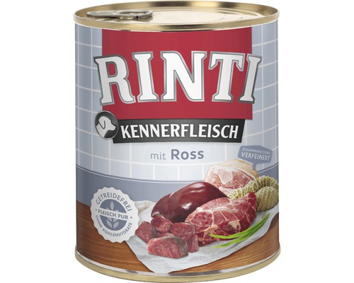 Pâtée pour chien RINTI Kennerfleisch avec du cheval 800 g