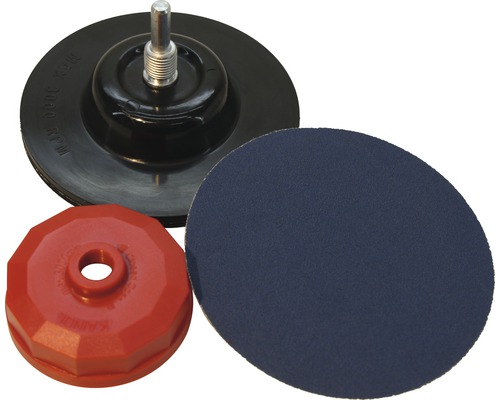 Plateau de ponçage Flexo-Fix Kaindl Ø 125 mm avec abrasif auto-aggripant 10310 Disque abrasif avec plateau de ponçage et papier de verre