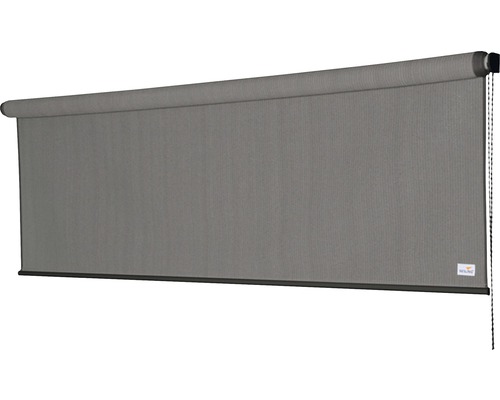 Graues Rollo mit Kettenzug