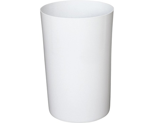 Weißer Abfallbehälter aus Kunststoff