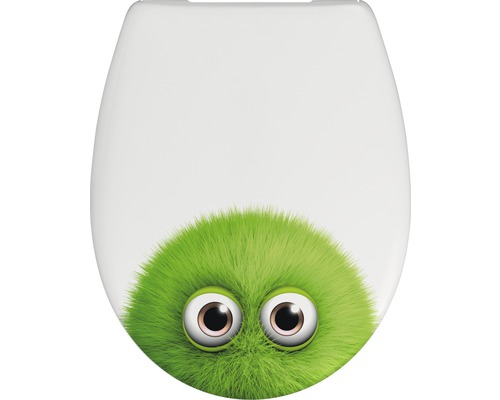 WC-Sitz Monster mit Absenkautomatik WC-Sitz mit grünem Monster-Motiv
