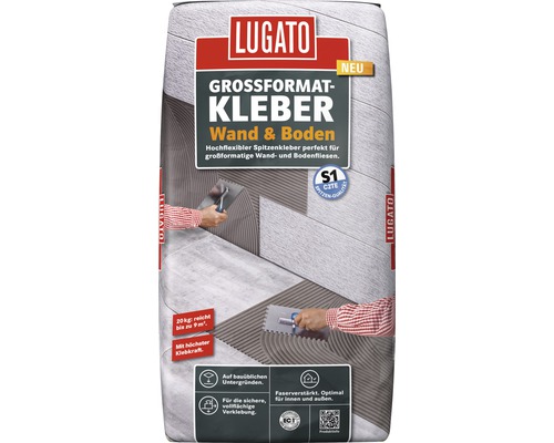 Lugato Fliesenkleber Grossformatkleber Wand und Boden C2TES1 20 kg-0