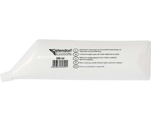 Lubrifiant pour tubes et pièces prémoulées 500 ml Tube de lubrifiant pour raccords de tuyaux en plastique 500 ml