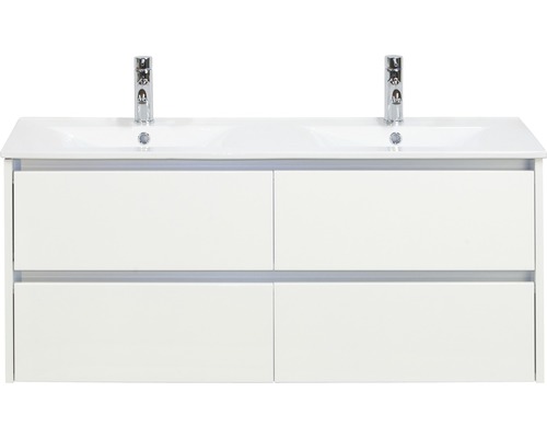 Meuble lavabo Pisca 100cm 2 tiroirs - blanc Moderne - Held