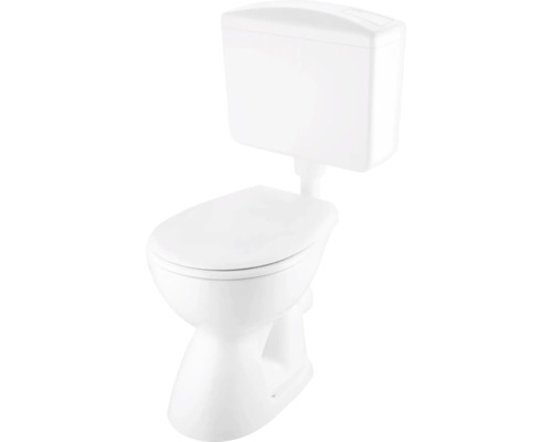 Ensemble WC à poser Basic évacuation horizontale blanc - HORNBACH Luxembourg