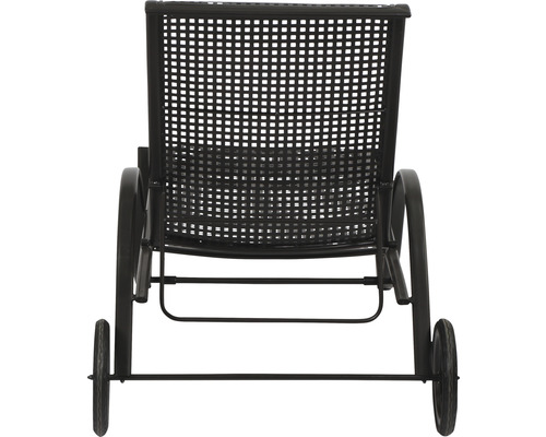 Bain de soleil de jardin avec roues et motif à grille