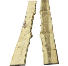 Planche de clôture, traverse style ranch Bonanza bois de pin 250 x 15 x 2,4 cm imprégné en autoclave-thumb-1