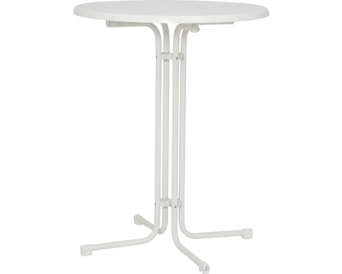 Table haute MFG Sevelit Ø 85 h 110 cm blanc