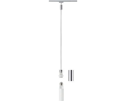 Suspension Paulmann URail 2Easy E27 max.20W à intensité lumineuse variable chrome/mat 230V