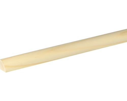 Baguette en quart-de-rond épicéa brut 20x20x2400 mm Quart de rond en bois