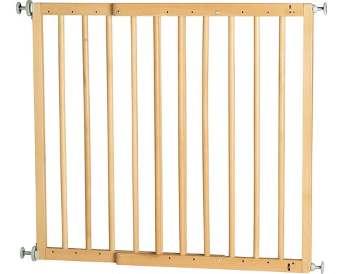 Barrière de sécurité enfant hêtre 61-101,7x70 cm