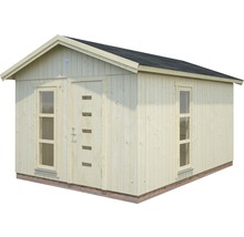 Gartenhaus Palmako Ly 13,6 m² inkl. Fußboden 367 x 502 cm natur