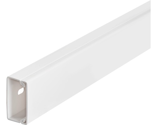 Goulotte passe-câbles demi-cercle 30x15 mm 2 m blanc