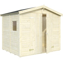 Abri de jardin en bois avec fenêtre et double porte