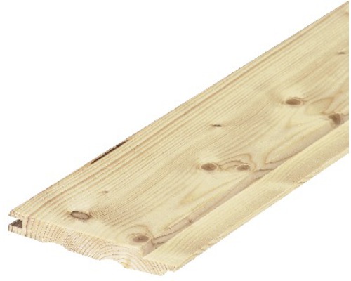 Profilé Softline épicéa "B" non traité 14x121x2700 mm Profilé Softline épicéa "B" non traité 14x121x2700 mm