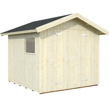 Abri de jardin en bois avec fenêtre et double porte