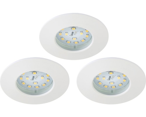 Drei LED Einbaustrahler für den Innenbereich
