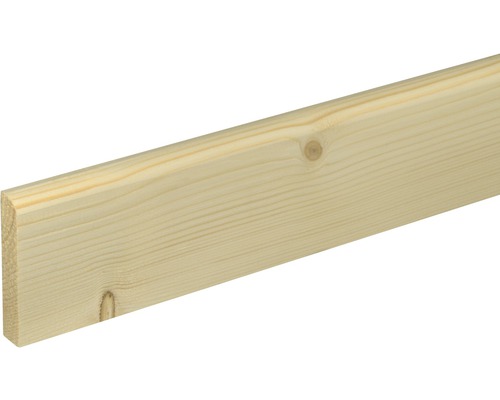 Plinthe épicéa/sapin brut 13x70x2400 mm Planche en bois d''épicéa