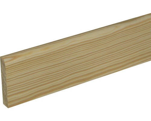 Sockelleiste SF379 Fichte/Kiefer roh 13 x 70 x 2400 mm Holzbrett aus Fichte oder Tanne