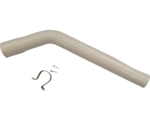 Coude pour chasse d'eau 45° GEBERIT Ø44 mm x 300 mm avec manchon collant blanc 118.020.11.1 Siphon coudé en plastique avec matériel de fixation