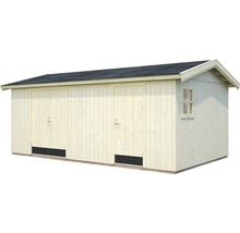 Gerätehaus Palmako Olaf 16,9 m² inkl. Fußboden 606 x 368 cm natur